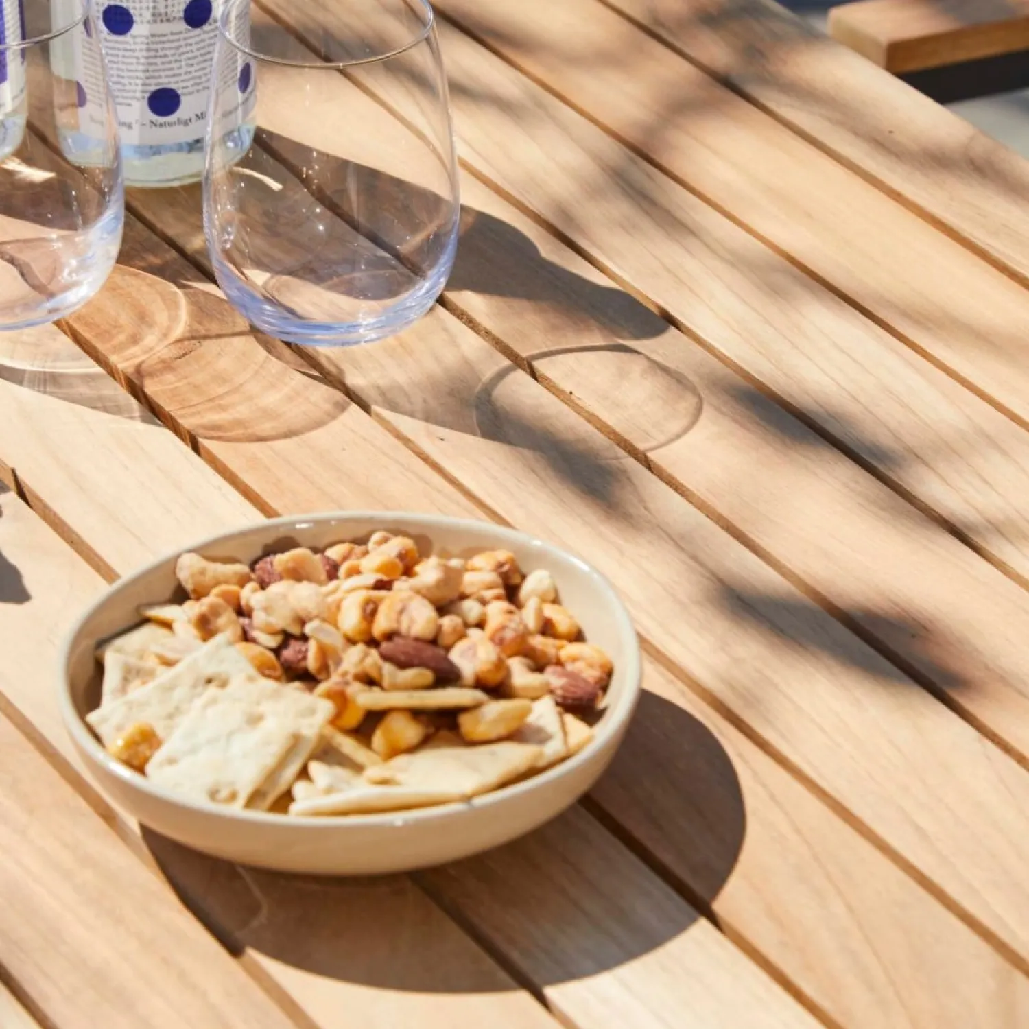 - Havebord - Mood cafébord 70x70cm antracit/teak*Cinas Sale