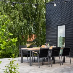 - Havebord - Mood Extreme bord 208x100cm antracit/teak*Cinas Sale