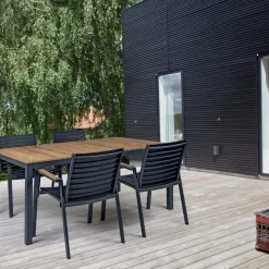 - Havebord - Mood Extreme bord 167,5x100cm antracit/teak*Cinas New