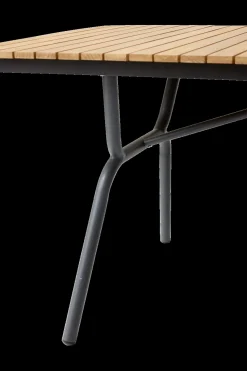 - Havebord - Parc bord i teak med antracitgrå stel*Cinas Sale