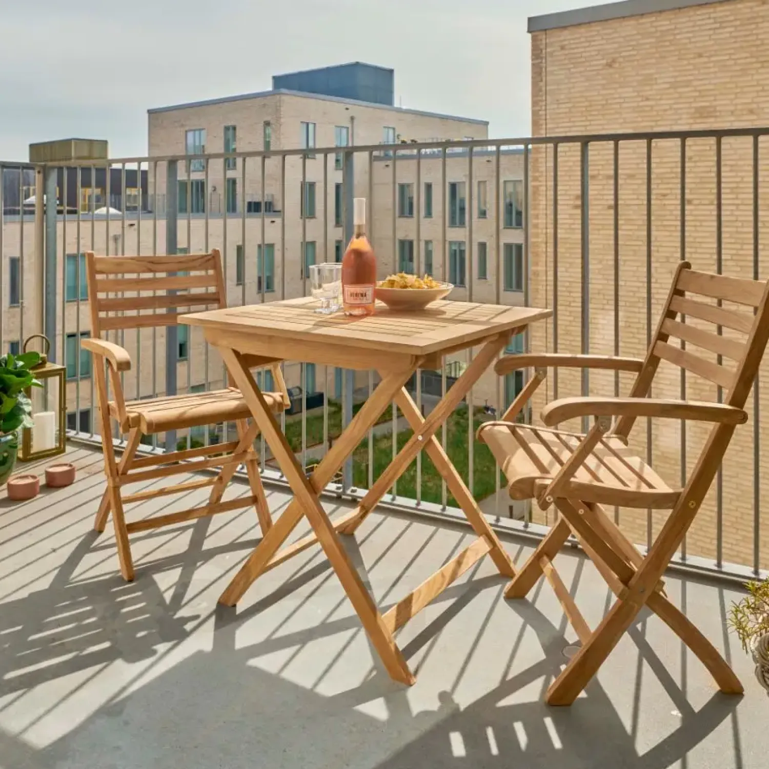 - Havebord - York foldebord 70x70cm teak^Cinas Sale