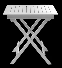 - Havebord -York foldebord 70x70cm hvid*Cinas Best