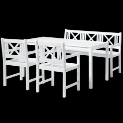 - Havesæt - Rosenborg møbelsæt, hvid*Cinas Clearance