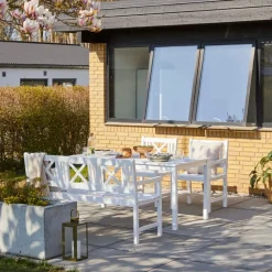 - Havesæt - Rosenborg møbelsæt, hvid*Cinas Clearance
