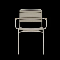 - Havestol - Matic stol, Sandy Grey aluminiums stel, med teak armlæn*Cinas Hot