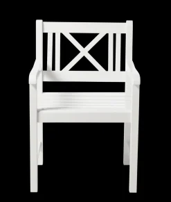 - Havestol - Rosenborg stol i hvid mahogni*Cinas Outlet