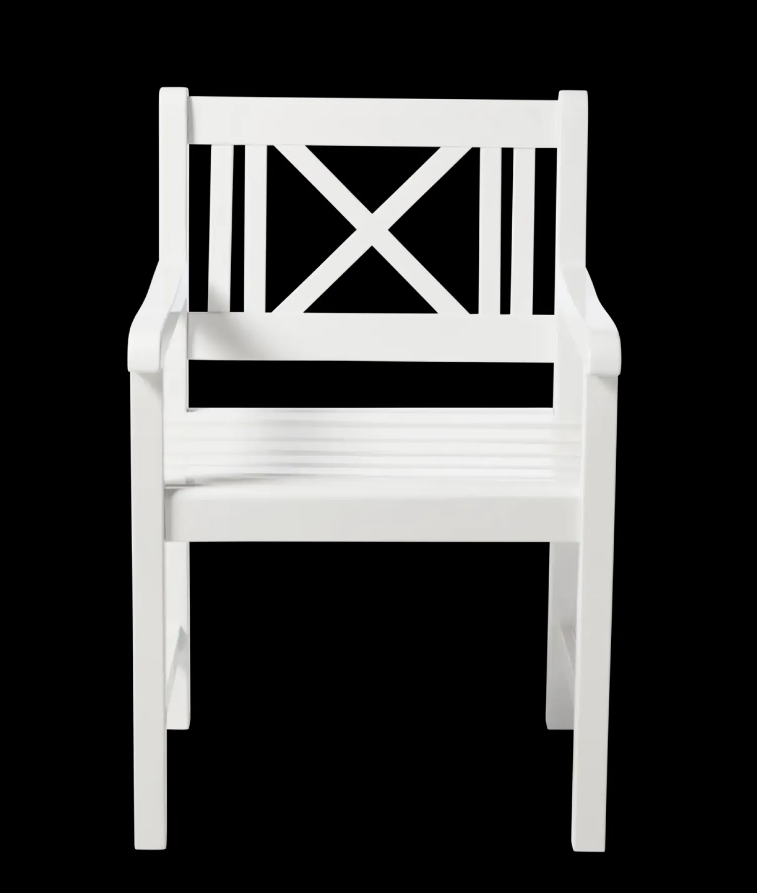 - Havestol - Rosenborg stol i hvid mahogni*Cinas Outlet