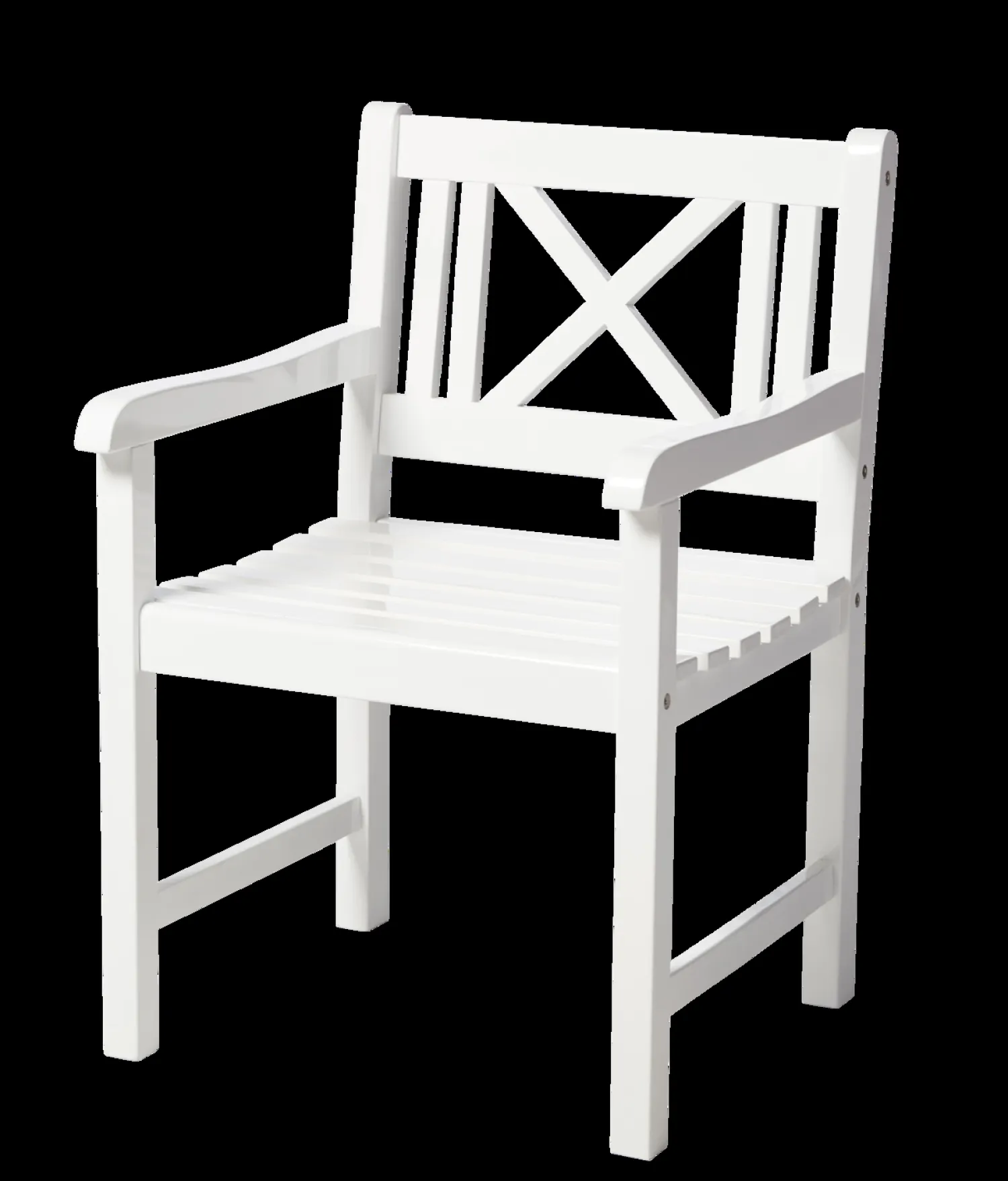 - Havestol - Rosenborg stol i hvid mahogni*Cinas Outlet