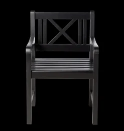 - Havestol - Rosenborg stol mat sort*Cinas Outlet