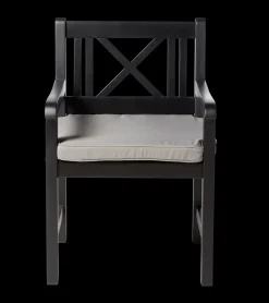 - Havestol - Rosenborg stol mat sort*Cinas Outlet