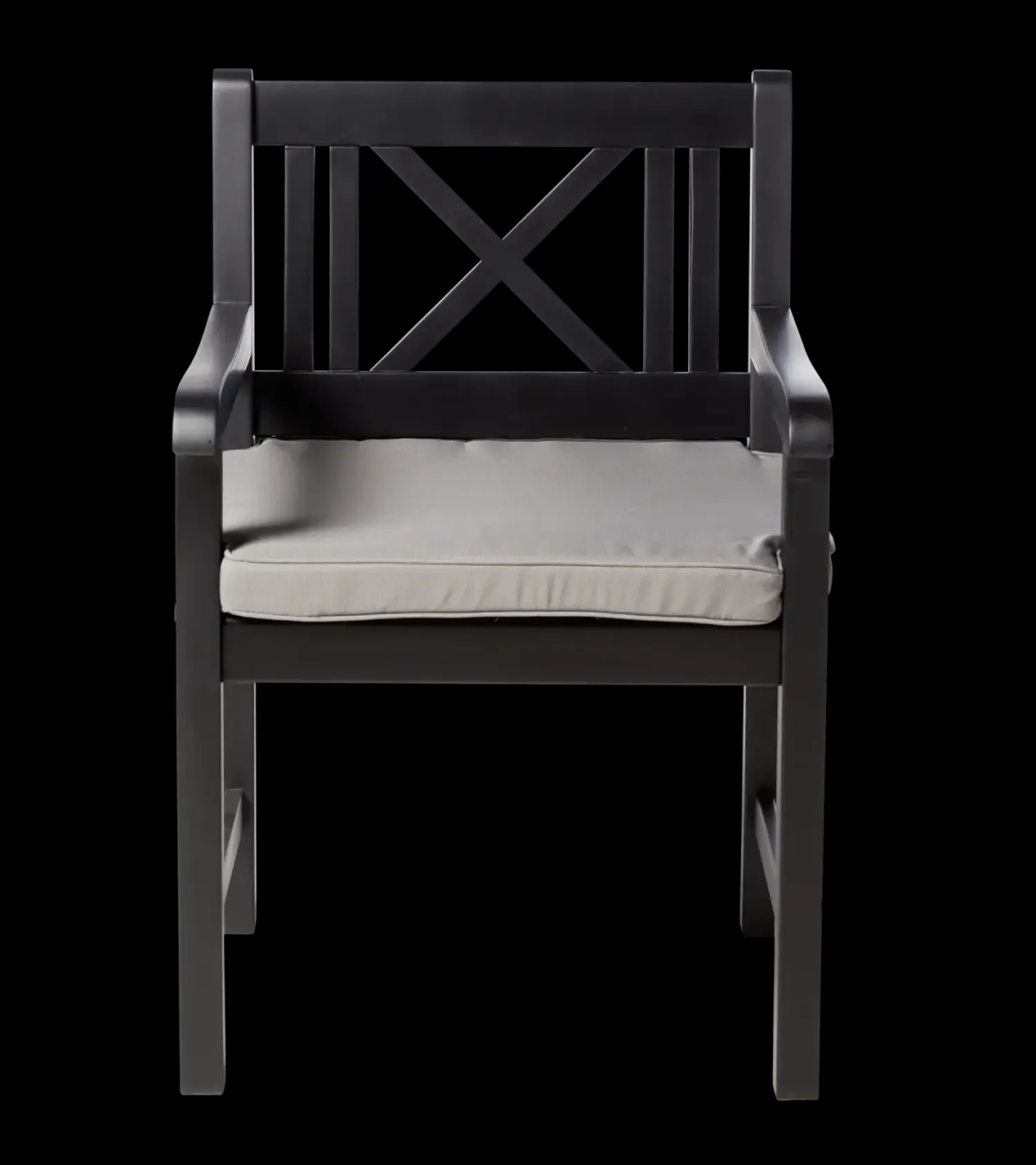 - Havestol - Rosenborg stol mat sort*Cinas Outlet