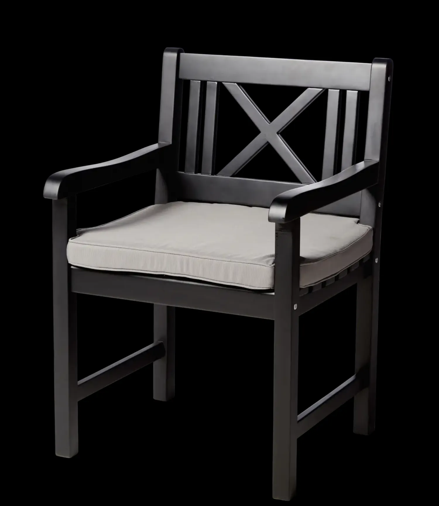 - Havestol - Rosenborg stol mat sort*Cinas Outlet