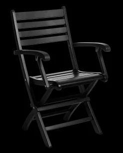 - Havestol -York foldestol i mat sort mahogni*Cinas Online