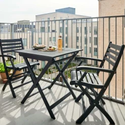 - Havestol -York foldestol i mat sort mahogni*Cinas Online