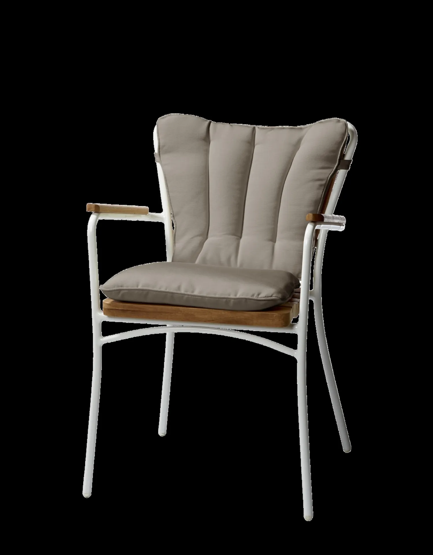 - Havstol - Ellen stol hvid aluminium og teak*Cinas Discount