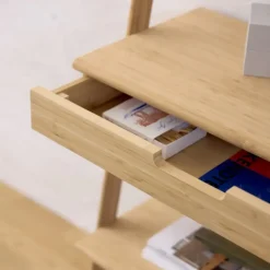 - Noble entré væg møbel i bambus med 6 knager, 1 skuffe og en hylde^Cinas Outlet