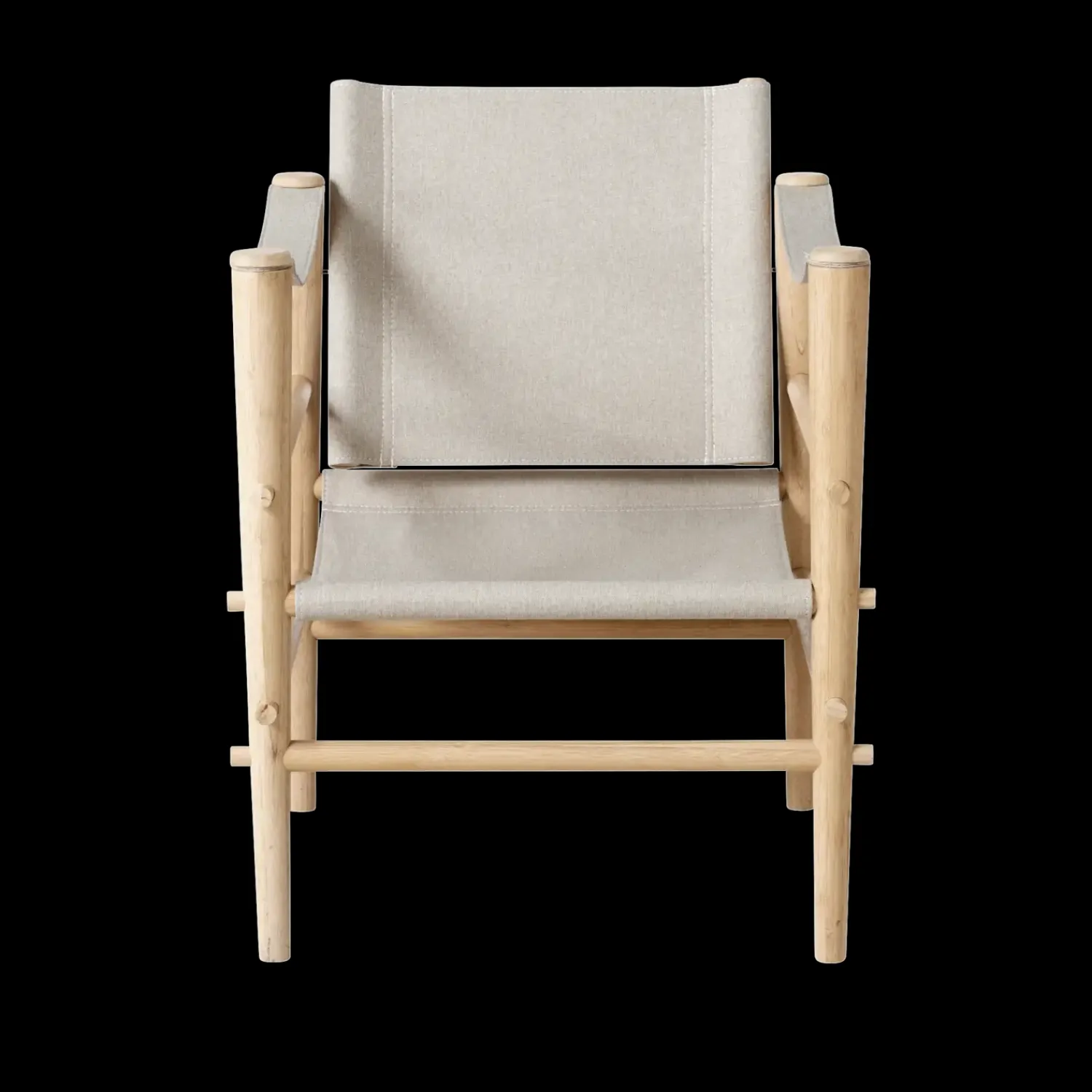 - Noble Safari stol lys med melange canvas^Cinas Sale