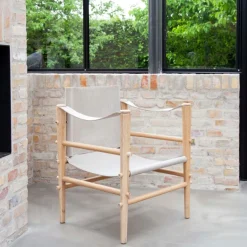 - Noble Safari stol lys med melange canvas^Cinas Sale