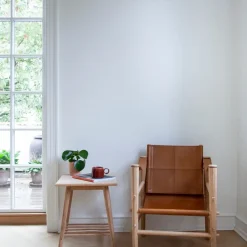 - Noble Safari stol lys med lysebrun læder^Cinas Discount