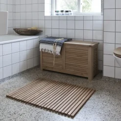 - Opbevaringsbænk, Teak, 90x30x48 cm^Cinas Outlet