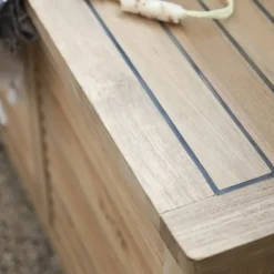 - Opbevaringsbænk, Teak, 90x30x48 cm^Cinas Outlet