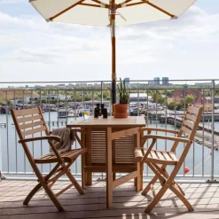 - Parasol (balkon) Ø1,8m off white polyester dug*Cinas Online