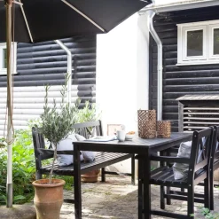 - Pomino Parasol Ø3,3m Sort olefin dug^Cinas New