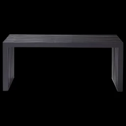 - Rib bænk 104x35cm mahogni mat sort^Cinas Hot