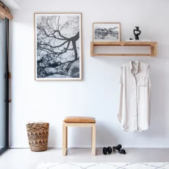 - Rib 2-pers bænk 73x35x43cm bambus*Cinas Online