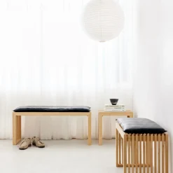 - Rib skammel 45x35cm bambus^Cinas