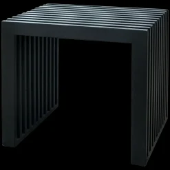 - Rib skammel 45x35cm mahogni mat sort^Cinas Best