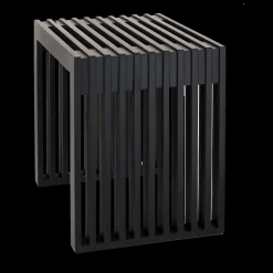 - Rib skammel 45x35cm mahogni mat sort^Cinas Best