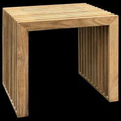 - Rib skammel 45x35cm teak*Cinas Sale