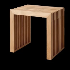 - Rib skammel 45x35cm teak*Cinas Sale
