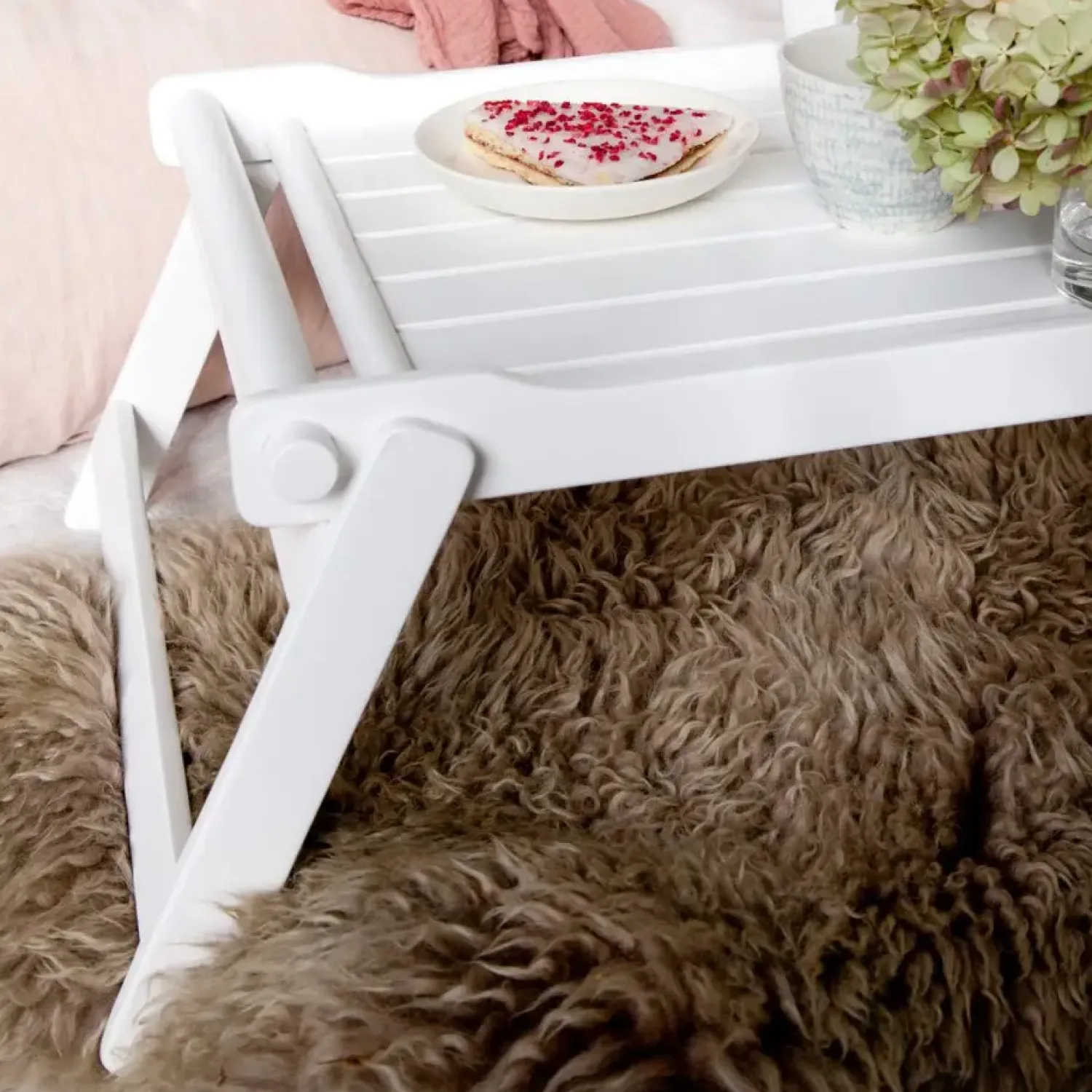 - Sengebakke i mat hvid mahogni*Cinas Best