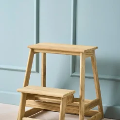 - Skala trappestige 2-trin teak^Cinas