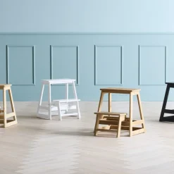 - Skala trappestige 2-trin teak^Cinas