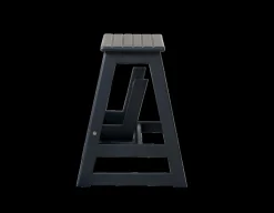 - Skala trappestige 2-trin mat sort*Cinas Outlet