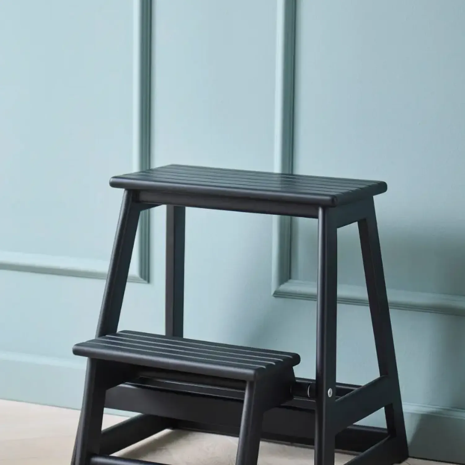 - Skala trappestige 2-trin mat sort*Cinas Outlet