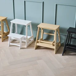 - Skala trappestige 2-trin mat sort*Cinas Outlet