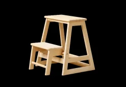 - Skala trappestige 2-trin bambus*Cinas New