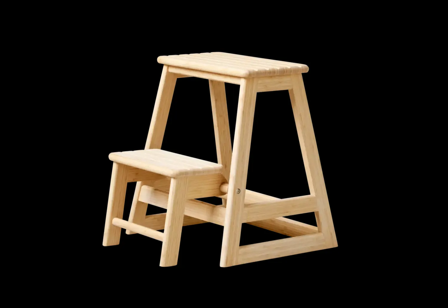 - Skala trappestige 2-trin bambus*Cinas New