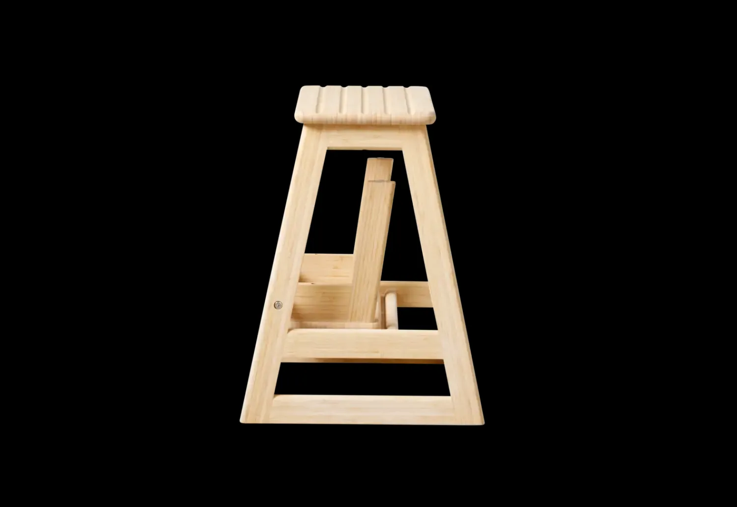 - Skala trappestige 2-trin bambus*Cinas New