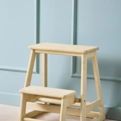 - Skala trappestige 2-trin bambus*Cinas New