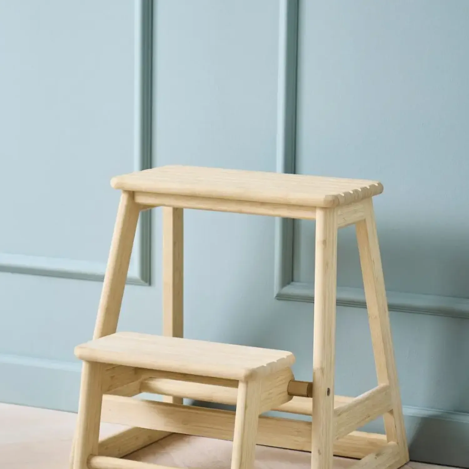 - Skala trappestige 2-trin bambus*Cinas New