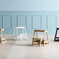 - Skala trappestige 2-trin bambus*Cinas New