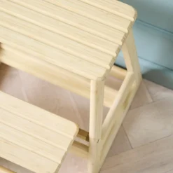 - Skala trappestige 2-trin bambus*Cinas New