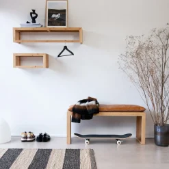 - Stor garderobehylde i vertikalt karboniseret bambus^Cinas Online