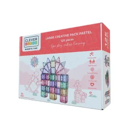 - Magnetlegetøj - Large Creative Pack - Pastel 125 dele^Cleverclixx Outlet