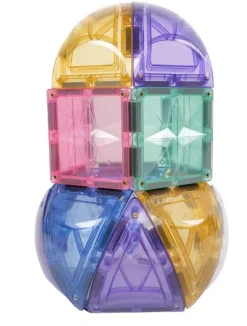 - Magnetlegetøj - Small Curved Pack Pastel - 34 dele*Cleverclixx Best